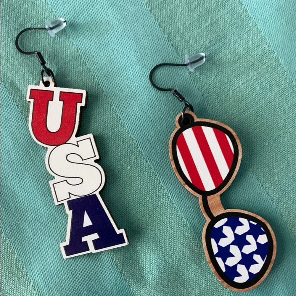 USA Patriot Themed Earrings